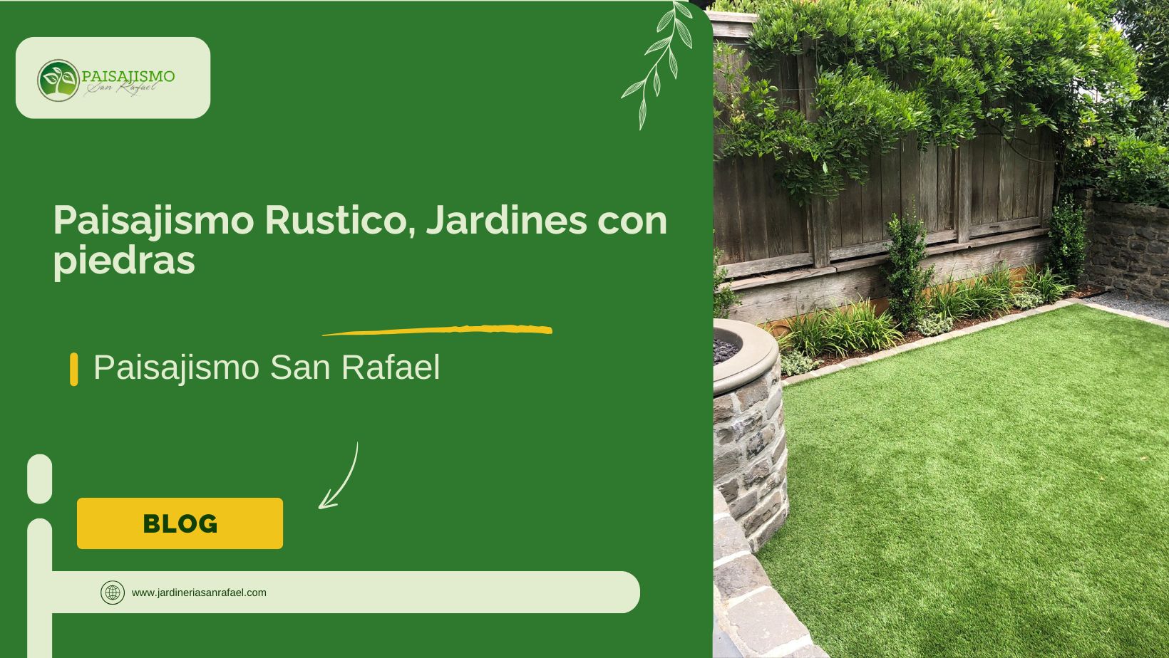 Paisajismo Rustico, Jardines con piedras